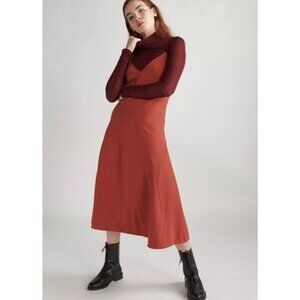 NWT Thakoon Burnt Orange A-Line Spaghetti Strap Slip‎ Dress Size 8